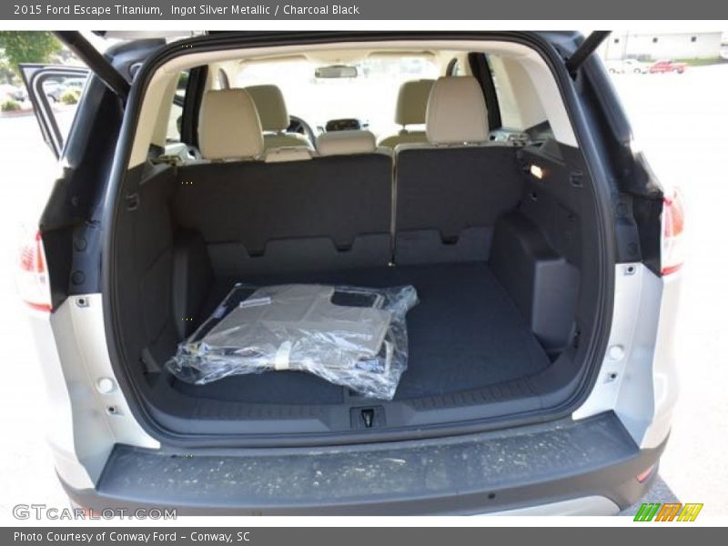 Ingot Silver Metallic / Charcoal Black 2015 Ford Escape Titanium