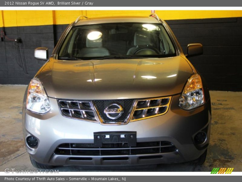 Brilliant Silver / Gray 2012 Nissan Rogue SV AWD