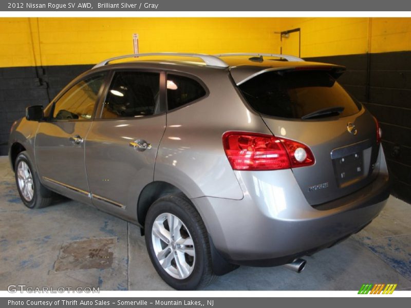 Brilliant Silver / Gray 2012 Nissan Rogue SV AWD
