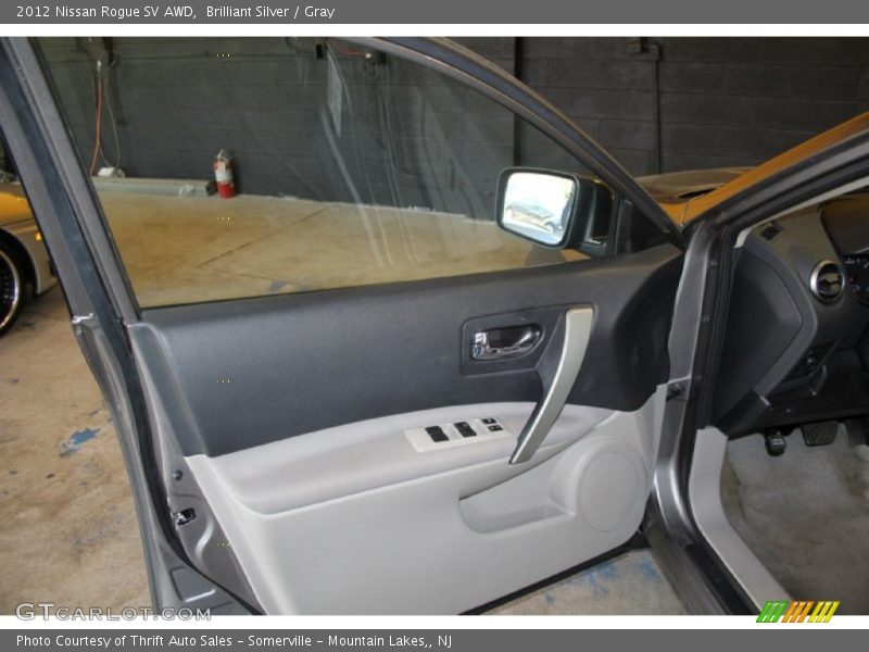 Brilliant Silver / Gray 2012 Nissan Rogue SV AWD