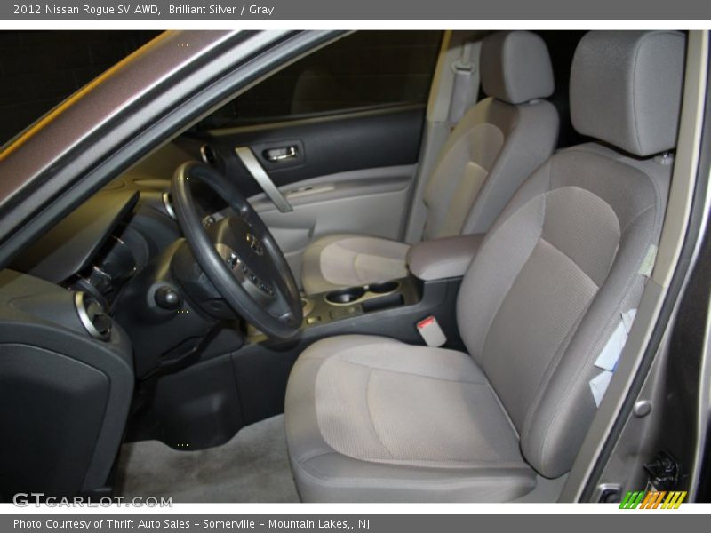 Brilliant Silver / Gray 2012 Nissan Rogue SV AWD
