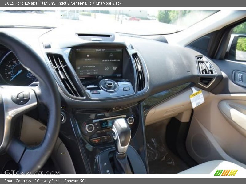Ingot Silver Metallic / Charcoal Black 2015 Ford Escape Titanium