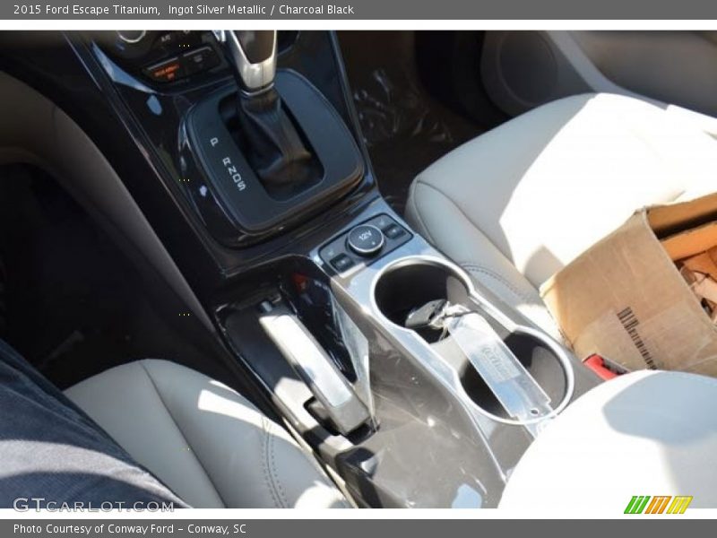 Ingot Silver Metallic / Charcoal Black 2015 Ford Escape Titanium