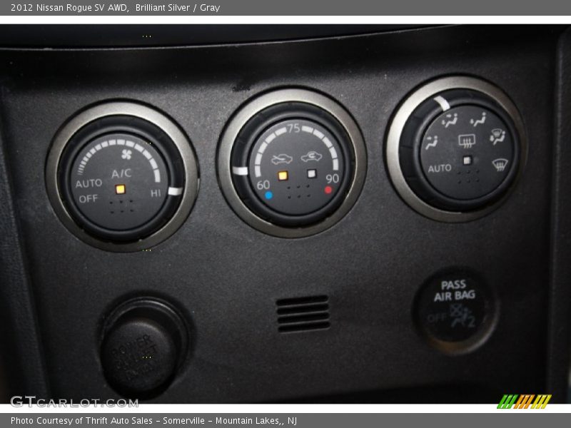 Brilliant Silver / Gray 2012 Nissan Rogue SV AWD