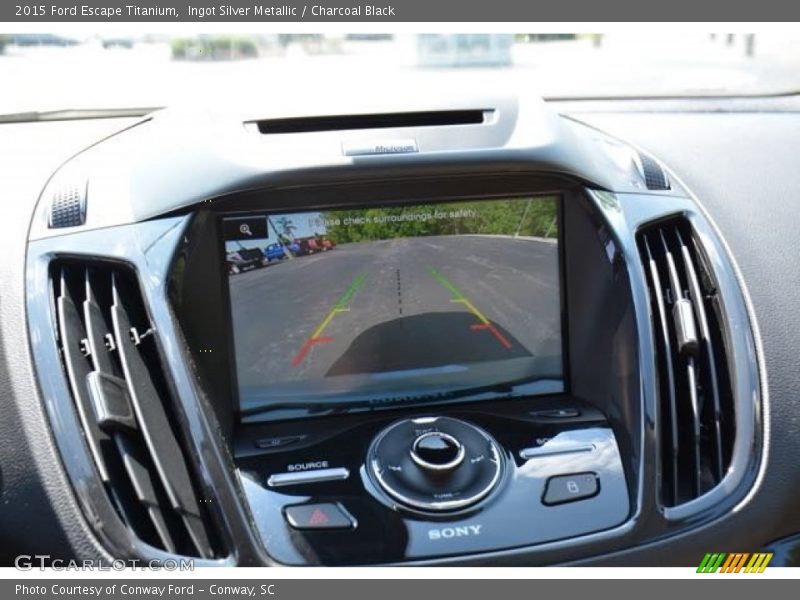 Ingot Silver Metallic / Charcoal Black 2015 Ford Escape Titanium