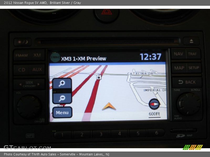 Brilliant Silver / Gray 2012 Nissan Rogue SV AWD