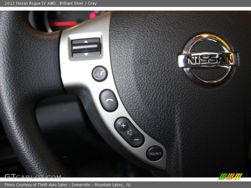 Brilliant Silver / Gray 2012 Nissan Rogue SV AWD