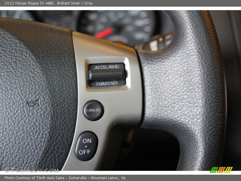 Brilliant Silver / Gray 2012 Nissan Rogue SV AWD