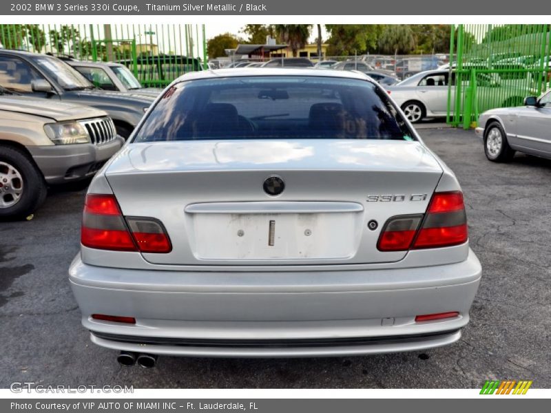 Titanium Silver Metallic / Black 2002 BMW 3 Series 330i Coupe