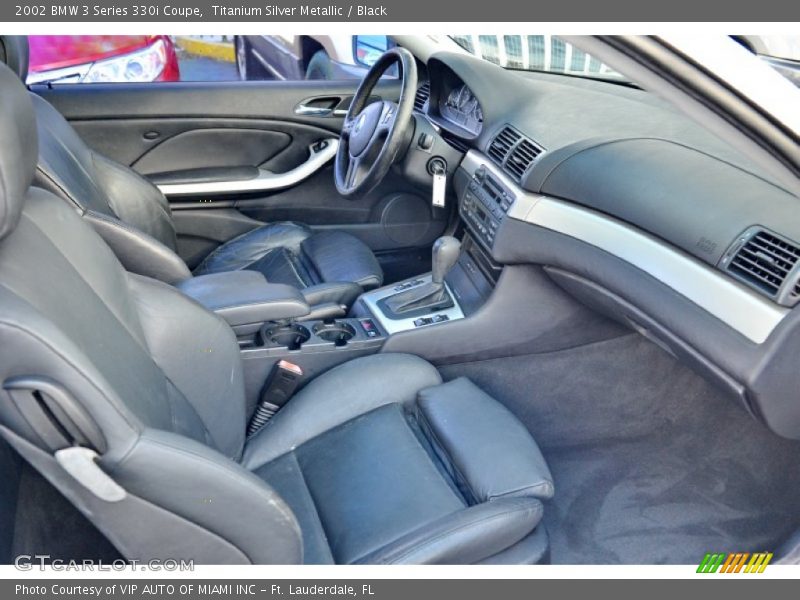 Titanium Silver Metallic / Black 2002 BMW 3 Series 330i Coupe