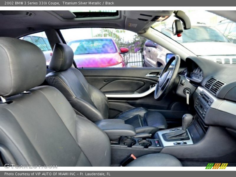 Titanium Silver Metallic / Black 2002 BMW 3 Series 330i Coupe