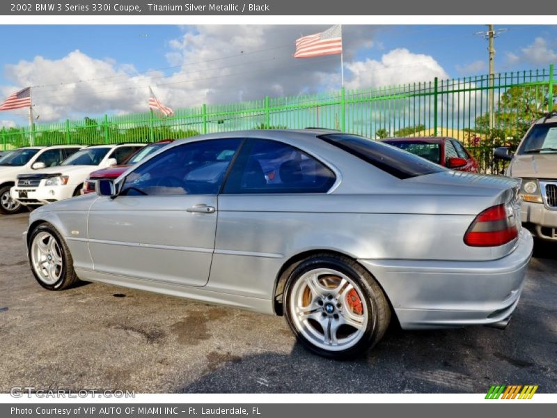 Titanium Silver Metallic / Black 2002 BMW 3 Series 330i Coupe