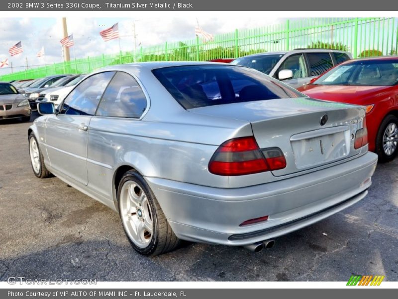 Titanium Silver Metallic / Black 2002 BMW 3 Series 330i Coupe