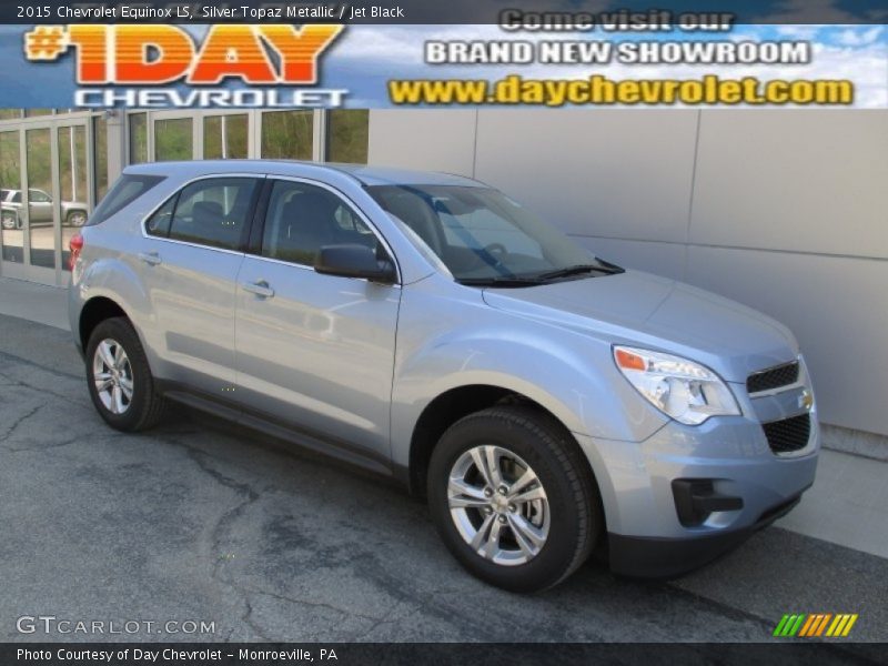 Silver Topaz Metallic / Jet Black 2015 Chevrolet Equinox LS