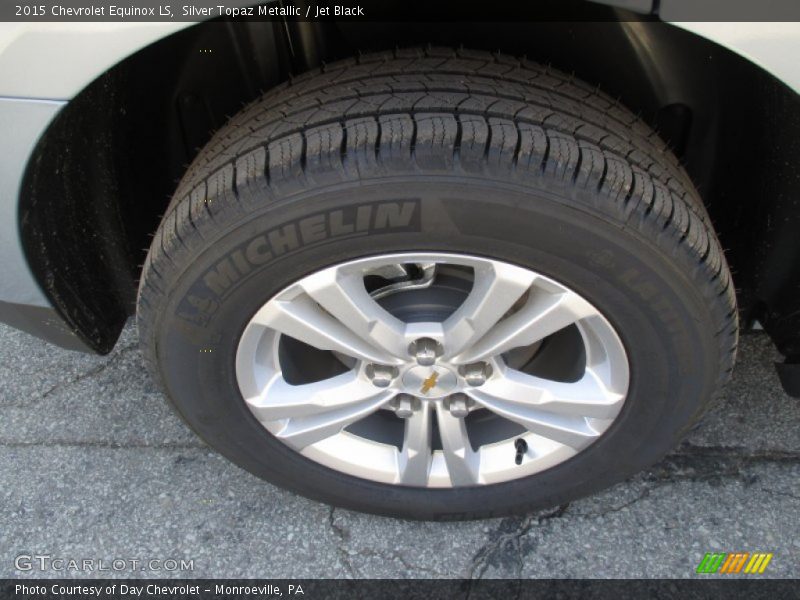Silver Topaz Metallic / Jet Black 2015 Chevrolet Equinox LS