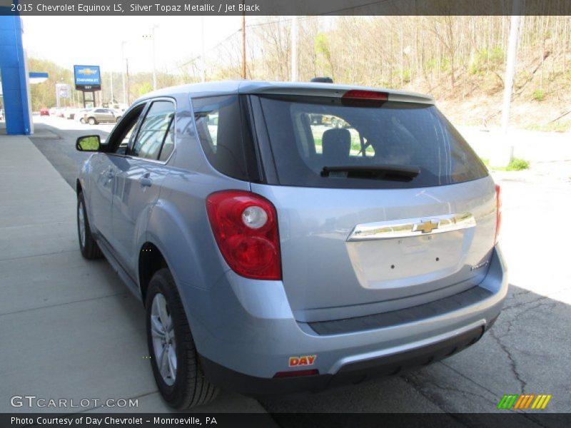 Silver Topaz Metallic / Jet Black 2015 Chevrolet Equinox LS