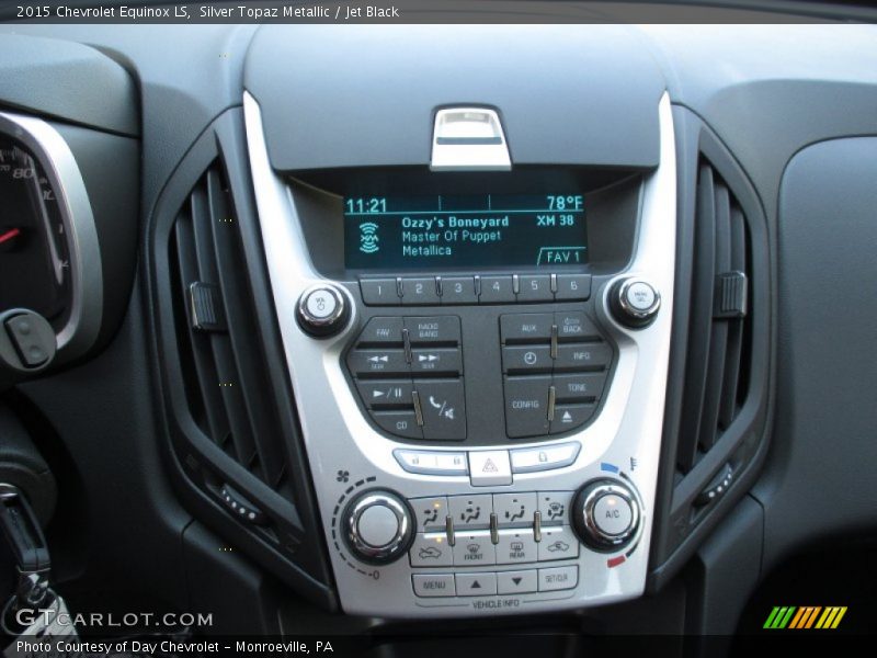 Silver Topaz Metallic / Jet Black 2015 Chevrolet Equinox LS