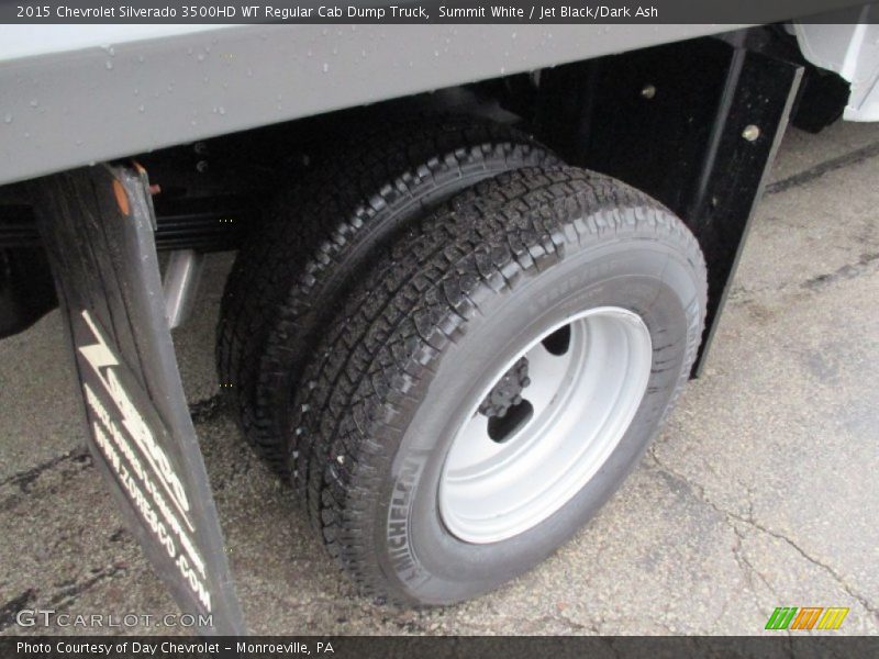 Summit White / Jet Black/Dark Ash 2015 Chevrolet Silverado 3500HD WT Regular Cab Dump Truck