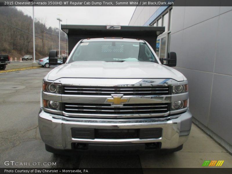 Summit White / Jet Black/Dark Ash 2015 Chevrolet Silverado 3500HD WT Regular Cab Dump Truck