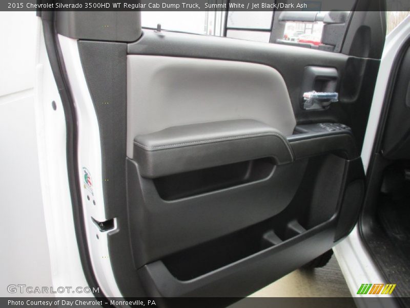 Summit White / Jet Black/Dark Ash 2015 Chevrolet Silverado 3500HD WT Regular Cab Dump Truck