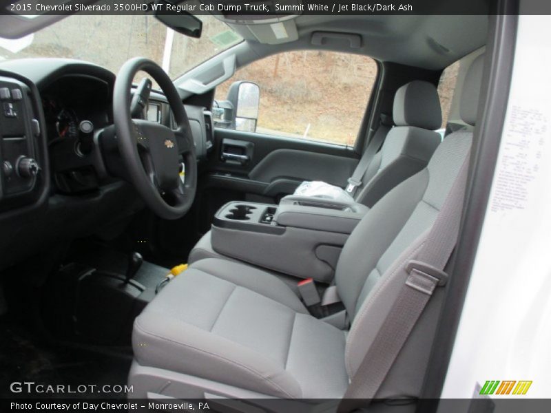 Summit White / Jet Black/Dark Ash 2015 Chevrolet Silverado 3500HD WT Regular Cab Dump Truck