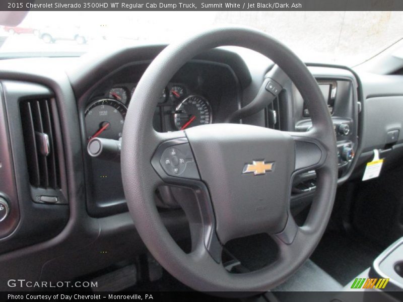Summit White / Jet Black/Dark Ash 2015 Chevrolet Silverado 3500HD WT Regular Cab Dump Truck