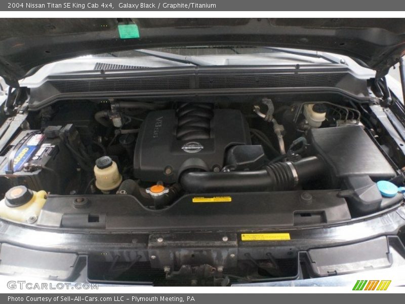 Galaxy Black / Graphite/Titanium 2004 Nissan Titan SE King Cab 4x4