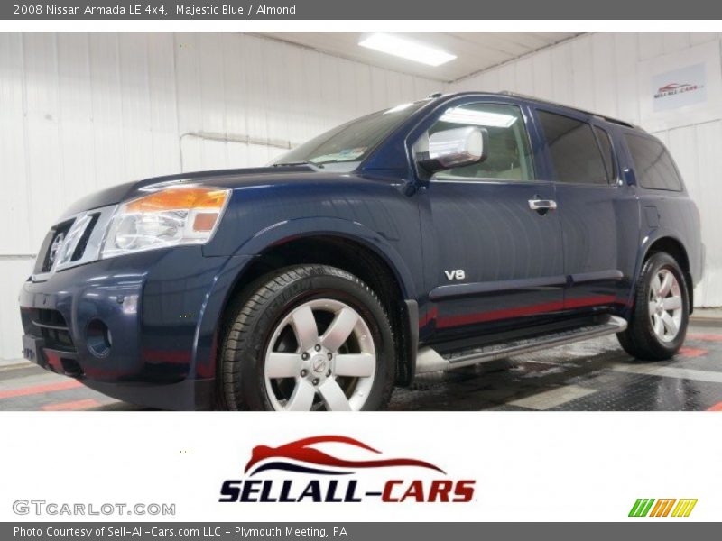 Majestic Blue / Almond 2008 Nissan Armada LE 4x4