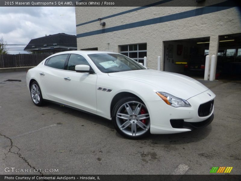 Bianco (White) / Rosso 2015 Maserati Quattroporte S Q4 AWD
