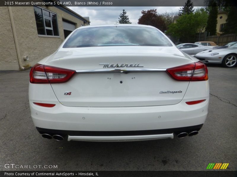 Bianco (White) / Rosso 2015 Maserati Quattroporte S Q4 AWD