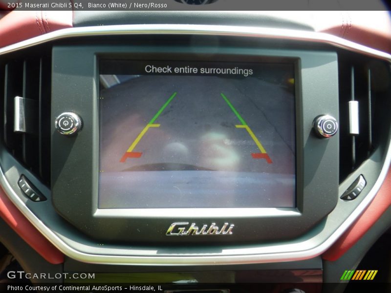 Bianco (White) / Nero/Rosso 2015 Maserati Ghibli S Q4