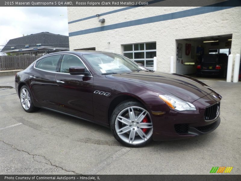 Rosso Folgore (Dark Red Metallic) / Cuoio 2015 Maserati Quattroporte S Q4 AWD