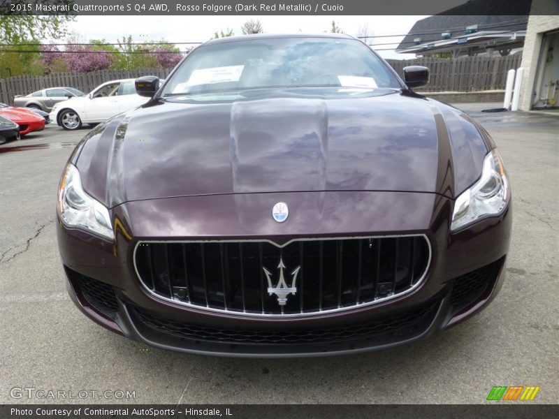 Rosso Folgore (Dark Red Metallic) / Cuoio 2015 Maserati Quattroporte S Q4 AWD