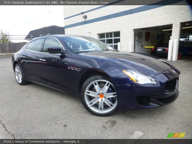 Blu Passione (Passion Blue) / Cuoio 2015 Maserati Quattroporte S Q4 AWD