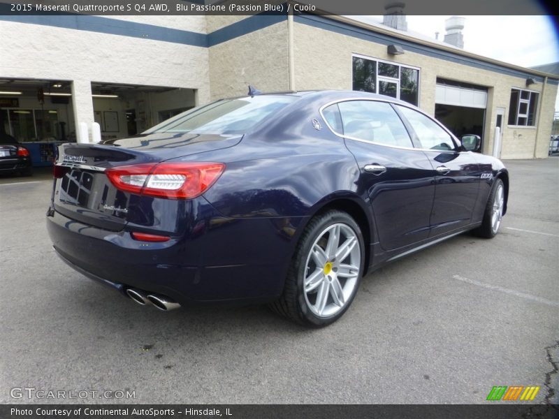 Blu Passione (Passion Blue) / Cuoio 2015 Maserati Quattroporte S Q4 AWD