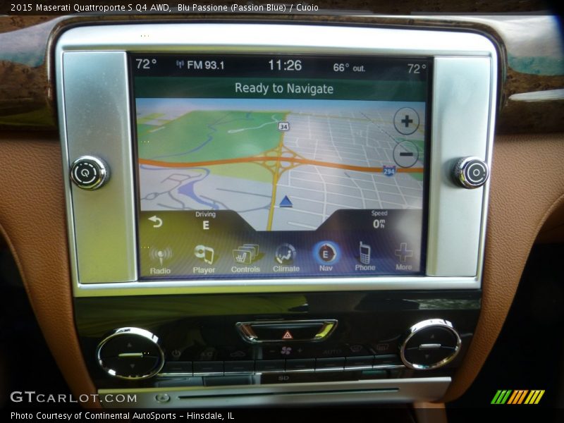 Blu Passione (Passion Blue) / Cuoio 2015 Maserati Quattroporte S Q4 AWD