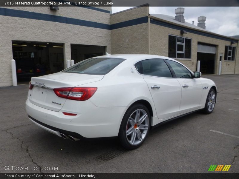 Bianco (White) / Cuoio 2015 Maserati Quattroporte S Q4 AWD