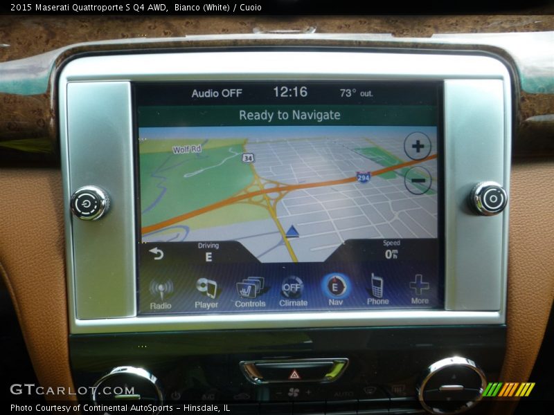 Bianco (White) / Cuoio 2015 Maserati Quattroporte S Q4 AWD