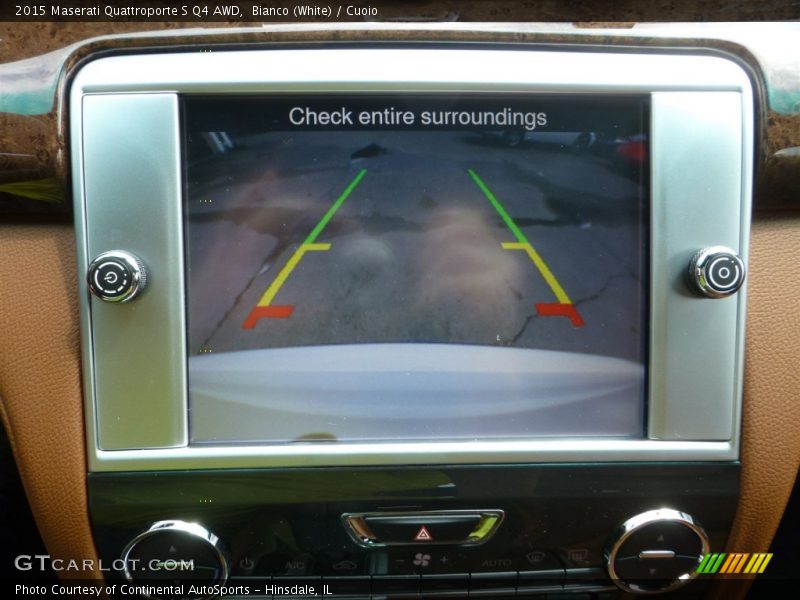 Bianco (White) / Cuoio 2015 Maserati Quattroporte S Q4 AWD