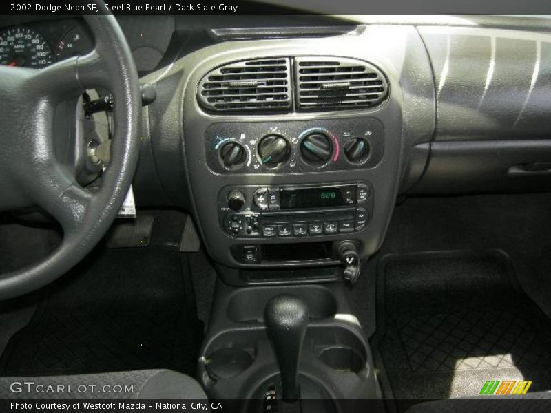 Steel Blue Pearl / Dark Slate Gray 2002 Dodge Neon SE