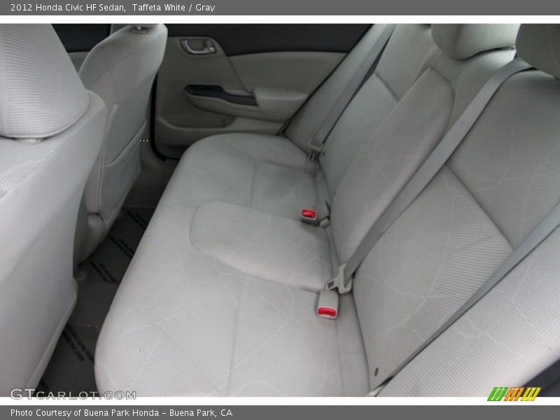 Taffeta White / Gray 2012 Honda Civic HF Sedan