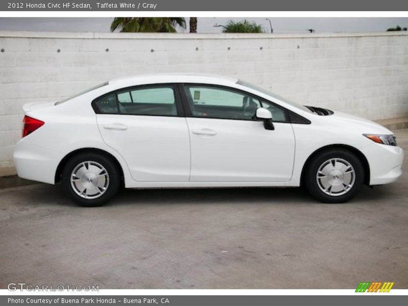 Taffeta White / Gray 2012 Honda Civic HF Sedan