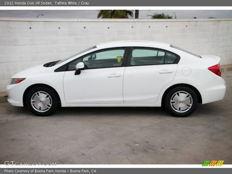 Taffeta White / Gray 2012 Honda Civic HF Sedan