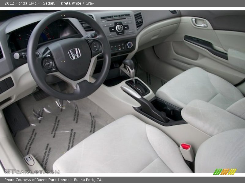  2012 Civic HF Sedan Gray Interior