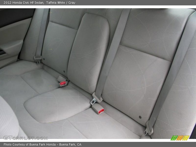 Taffeta White / Gray 2012 Honda Civic HF Sedan
