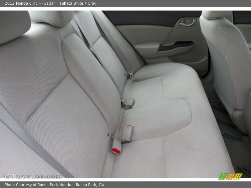 Taffeta White / Gray 2012 Honda Civic HF Sedan