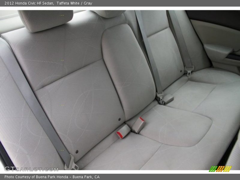 Taffeta White / Gray 2012 Honda Civic HF Sedan