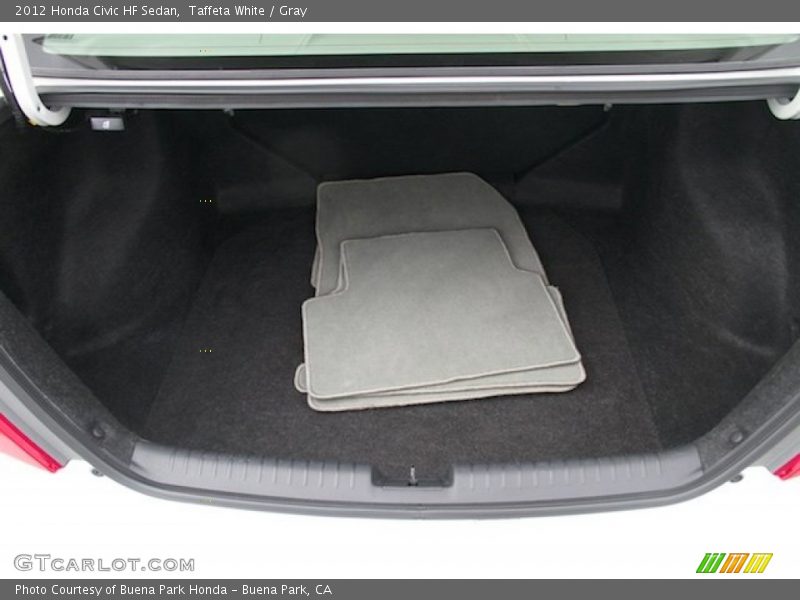 Taffeta White / Gray 2012 Honda Civic HF Sedan