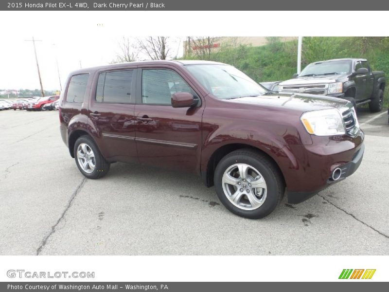 Dark Cherry Pearl / Black 2015 Honda Pilot EX-L 4WD