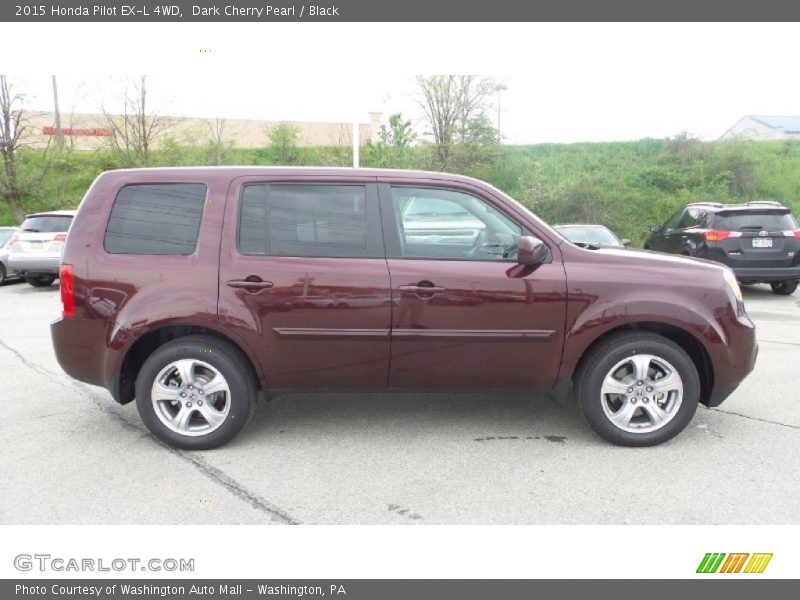 Dark Cherry Pearl / Black 2015 Honda Pilot EX-L 4WD